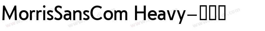 MorrisSansCom Heavy字体转换
